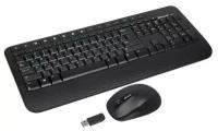 Комплект клавиатура и мышь MICROSOFT Wireless Desktop 2000 USB (M7J-00012) чёрная