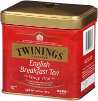 Twinings English Breakfast черный чай жестяная банка 100 г (34980)