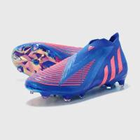 Бутсы adidas Predator Edge+, размер 7.5 UK, синий, розовый