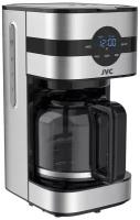 Капельная кофеварка профессиональная JVC JK-CF28 до 12 чашек, 3 вида кофе, 3 уровня крепости, подогрев платформы, капля-стоп, отложенный старт, автовыключение, 1,5л, 900 Вт