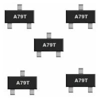 AO3407 A79T транзистор 5 шт. SOT23 SMD схема 2SA795 аналог AN7912F характеристики цоколевка datasheet А79Т MOSFET A03407