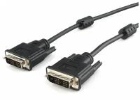 Кабель DVI-D single link, 19M/19M, 1,8 м, c ферритовыми кольцами, черный