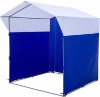 Митек палатка торговая домик 1,9х1,9 (разборная) (2 места) (синий/белый)