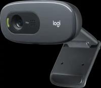 Веб-камера Logitech C270 (HD 720p/30fps, фокус постоянный, угол обзора 60°, кабель 1.5м) (арт. 960-000999, M/N: V-U0018)