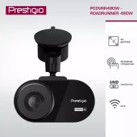Видеорегистратор Prestigio RoadRunner 4K PCDVRR480W, 3' WQHD 3840x2160, c WI-FI, мобильным приложением, ночной съёмкой, суперконденсатором