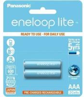 Аккумулятор ААА Eneloop Panasonic BK-4LCCE/2BE HR03-2BL Lite 550мА/ч в блистере 2шт