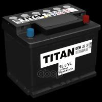 TITAN 4607008882230 АКБ TITAN STANDART 6СТ-75.0 A/h (-/+) 12V 650 A EN 276 x 175 x 190