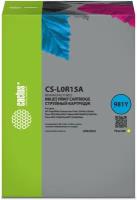 Картридж струйный Cactus CS-L0R15A 981Y желтый (240мл) для HP PageWide Enterprise Color 556dn/556xh/