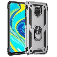 Чехол-бампер Чехол.ру для Xiaomi Redmi Note 9S / Redmi Note 9 Pro / Pro Max Heavy противоударный усиленный ударопрочный серебристый