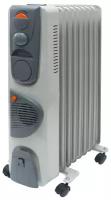 Масляный радиатор TDM ELECTRIC МО-9ТВ, 2 кВт, 20 м², белый/серый