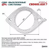 CBD CBD605.028 Прокладка приемной трубы INFINITI, NISSAN 20692-24U00. CBD605.028