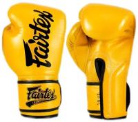 Боксерские перчатки Fairtex Boxing gloves BGV18 Gold 18 унций