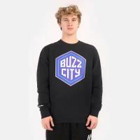 Толстовка Mitchell and ness Buzz City Logo Crew Размер XL Мужской Черный