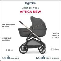 Коляска 2 в 1 Inglesina Aptica New с подставкой под люльку Standup, Velvet Grey