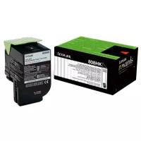 Картридж Lexmark 80C8HK0, 4000 стр, черный