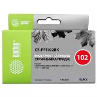 Картридж cactus CS-PFI102BK, 120 стр, черный