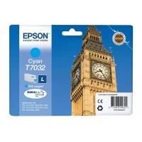 Картридж Epson C13T70324010, 800 стр, голубой