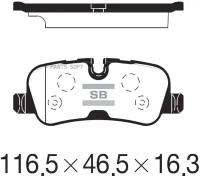 SANGSIN BRAKE SP2234 Колодки торм. зад