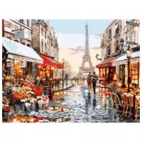 Цветной Картина по номерам "Нарядная парижская улочка" (EX5691)