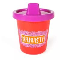 Gamago Поильник для детей Namaste Sippy Cup - 225 мл (красный/фиолетовый)