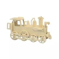 Сборная модель VGA Wooden Toys (Чудо-Дерево) "Паровоз американец" (Р005)