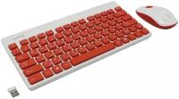Комплект клавиатура + мышь SmartBuy SBC-220349AG-RW White USB, белый-красный, английская/русская