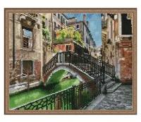 Алмазная мозаика Венецианский канал 40x50 см