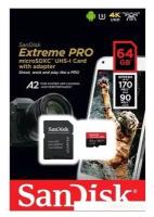 SD карта SanDisk Extreme Pro SDSQXCY-064G-GN6MA