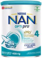 Смесь NAN (Nestlé) 4 Optipro с олигосахаридами 2'FL, с 18 месяцев, 400 г