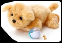 Интерактивная мягкая игрушка Jia Du Toys Ласковый щенок, бежевый