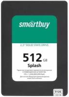 Твердотельный накопитель SSD SMARTBUY Splash 512GB, 2,5", SATA III, черный, SBSSD-512GT- MX902-25S3