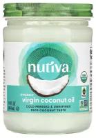 Nutiva, органическое кокосовое масло первого отжима, 414 мл
