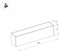 Светильник MAG-FLAT-25-L400-12W Warm3000 (BK, 100 deg, 24V) (Arlight, IP20 Металл, 3 года)