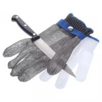 Металлическая защитная перчатка с ремешком XL