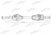 Полуось лев CHRYSLER: SEBRING 08-09  DODGE: AVENGER 08-09 2.4 Sedan