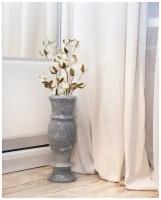 Мраморная ваза. Уличный вазон. Уральский камень 40 см