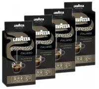 Кофе молотый Lavazza Espresso Italiano Classico вакуумная упаковка, 250 г 4 шт
