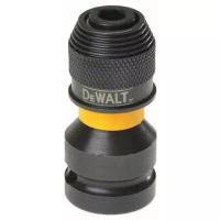 Держатель-переходник для бит Dewalt DT7508 [квадрат 1/2”F –> HEX 1/4”F, 72.5Нм, ударный]