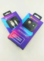 USB кабель для зарядки iPhone, iPad, AirPods Mediagadget MGSNL001 USB-Lightning, 2A, 1м, комплект - 2 шт