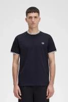 Мужская футболка FRED PERRY, Цвет: Черный, Размер: M