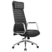 Кресло BN_Fc_Руководителя Echair-528 ML кожа черная, алюминий