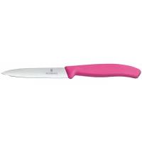 Нож Victorinox Swiss Classic розовый, для овощей, сталь, X50CrMoV15, лезвие 100мм, прямая заточка (6.7706.L115)