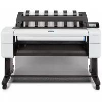 Принтер струйный HP DesignJet T1600 36-in PostScript (3EK11A), цветн., A0, белый