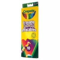 Набор цветных карандашей Crayola, 10 шт., с корректорами