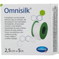 Omnisilk, пластырь фиксирующий гипоаллергенный шелковый белый (2,5 см х 5 м)