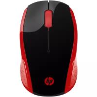 Беспроводная мышь HP 200 2HU82AA Red USB, красный