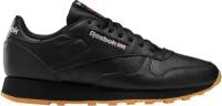 Сникеры Reebok унисекс, Размер:11, Цвет:черный/серый/белый, Модель:CLASSIC LEATHER