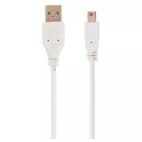 Кабель Cablexpert USB - miniUSB (CC-USB2-AM5P-6), белый