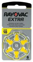 Слуховая батарейка Rayovac 10 1.45V Extra BL6, 6шт