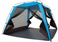 Палатка шатер туристическая быстросборная Green Glade Malta 210х210х150 см с москитными сетками и непромокаемым полом для дачи, пикника, кемпинга и отдыха на природе